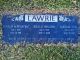 Headstone for Lawrie family